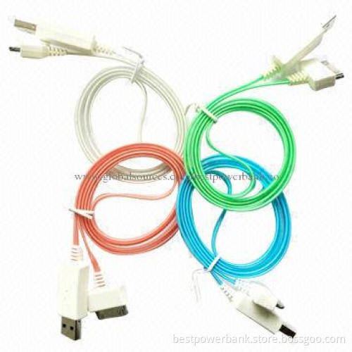 Breathing and Lighting Data Cables for iPhone 4S, Supports iOS 7.0, 1m Line Length